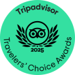 Logo verde di TripAdvisor, simbolo di fiducia e avventura per viaggiatori.